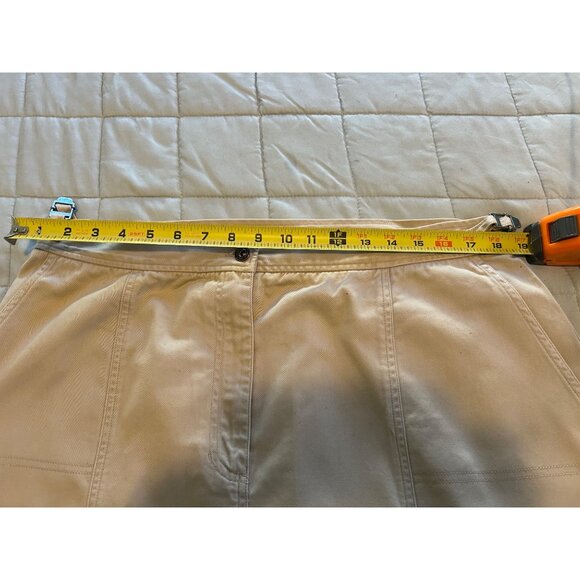 Lauren Ralph Lauren Skirt Women’s PLUS SZ 16W Beige Khaki Cotton A-Line Casual P - Picture 3 of 11